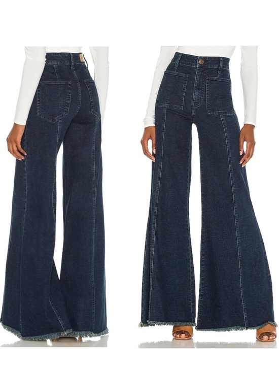 Show Me Your MuMu Denim - Show Me Your Mumu Women 26 Thunder Wash High Rise Ashbury Wide Leg Jeans NWT